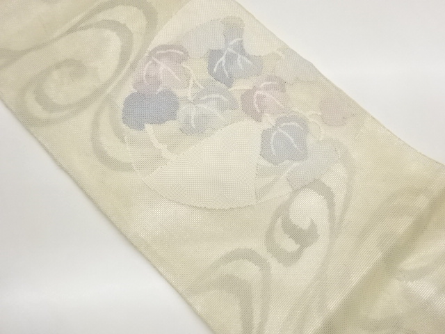 JAPANESE KIMONO / FUKURO OBI FOR SUMMER / STREAM WATER & PLANT 